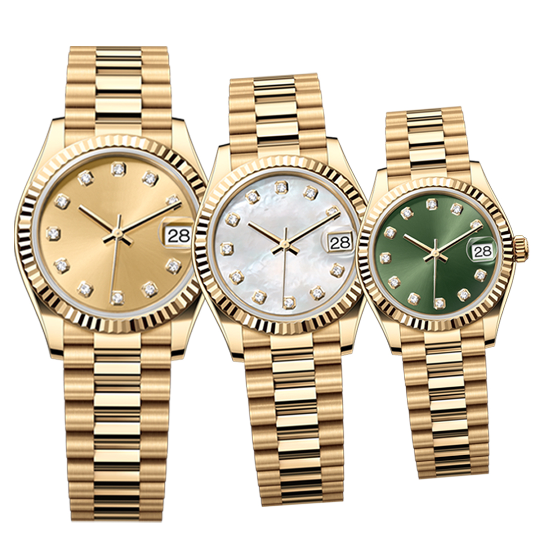 Luxury designer business watch mens automatic mechanical movement watch 36/41MM all stainless steel night light 28/31MM women watch couple style classic watch