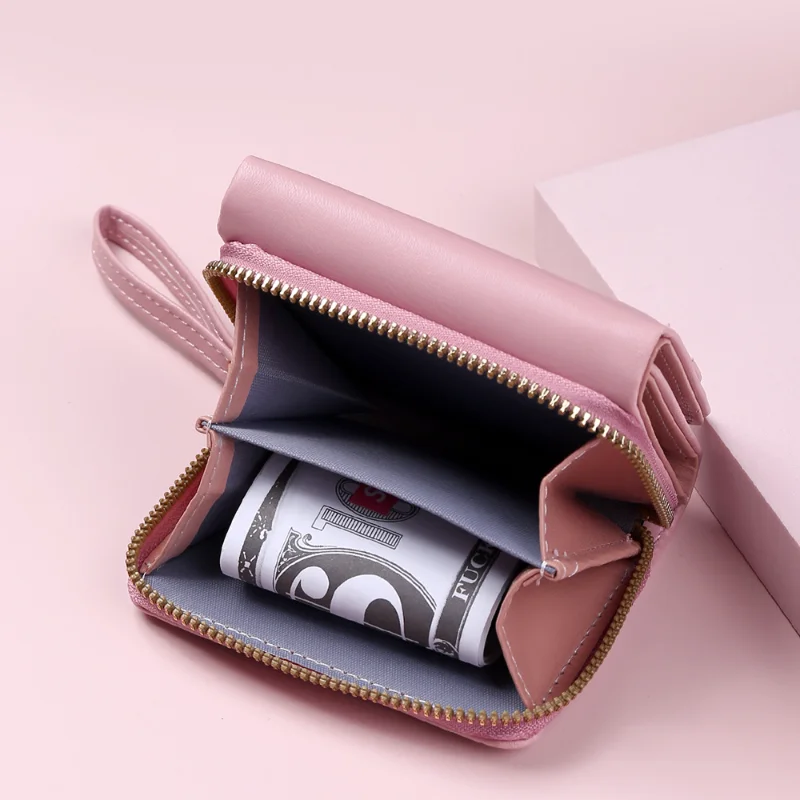 designer Wallets for Women Cute Wallet Luxury TLXT Lady Pink Purse Womens Small Women Leather Wallet Coin Purse Womens Wallet Designer