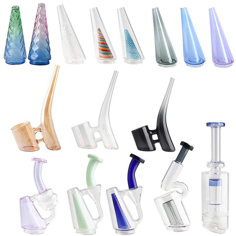 Beracky New Peak Pro Glass Water Pipes Glass Bubbler Gravity Bongs Replacement Attachment, For Dab Rigs Smoking Tobacco
