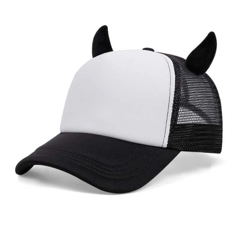 Devil Horn baseball cap adjusts head size eyes capture toe cap bicycle climbing travel cap W241225