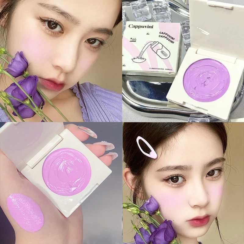 Peach Pink Creamy B Cheek Rouge Contouring Brighten Skin Tone Waterproof Multi-purpose Eyeshadow Ber Girl Feeling MakeupXJ241225