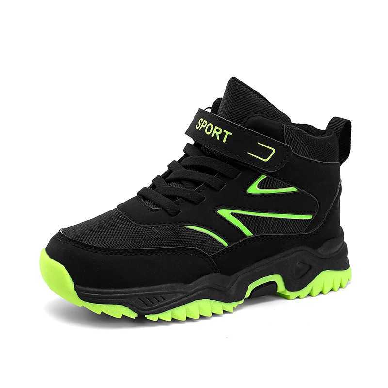 Athletic Outdoor Outdoor Boy Boots Children Sneaker Autumn Winter Hiking Shoes Kids Sports High-quality Ankle Boots for Boy Shoes 4 To 13 Years H24122