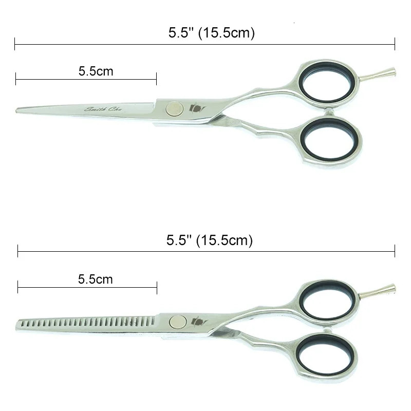 Smith Chu 5.5 inch Hairdressing Scissors Stainless Steel Professional Salon Barber Cutting Scissors Hair Thinning Shears A0030C 241225
