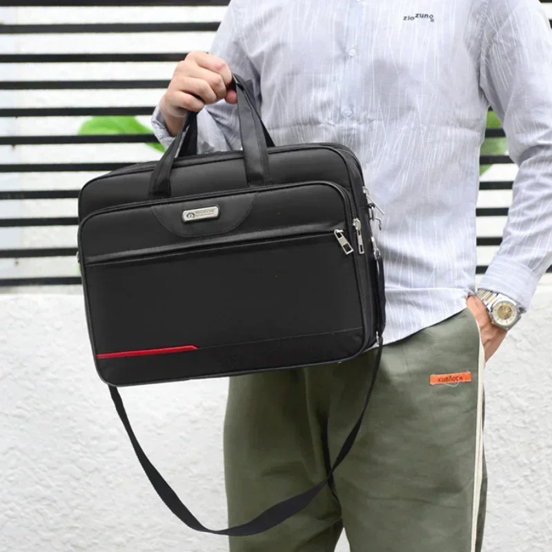 High-capacity Briefcase Business Document Information Storage Bags Weekend Travel Laptop Protection Organize Handbag Accessories 241225