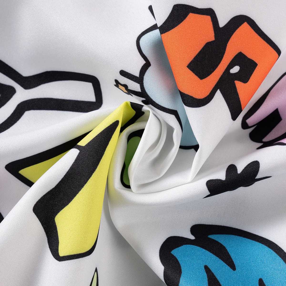 Clothing Sets Summer Boys Fashion Shirt Suit Single-breasted Lapel Short Sleeve Letter Full Print Shorts 2pcs Childrens Street Style SuitY241225MH1T