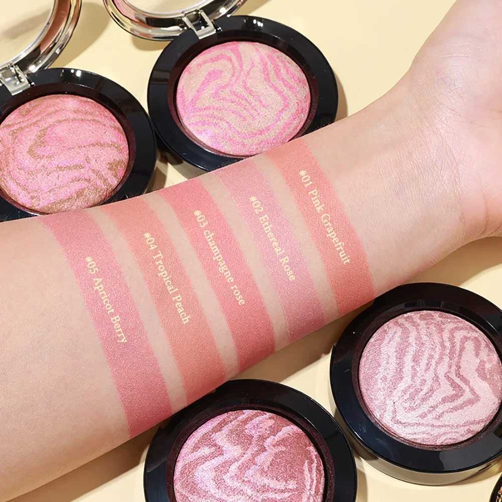 Lighting Glow Baked B Peach Pink Tint Makeup B Palette Cheek Contour Rouge Cosmetics Long-lasting Face BrightensXJ241225