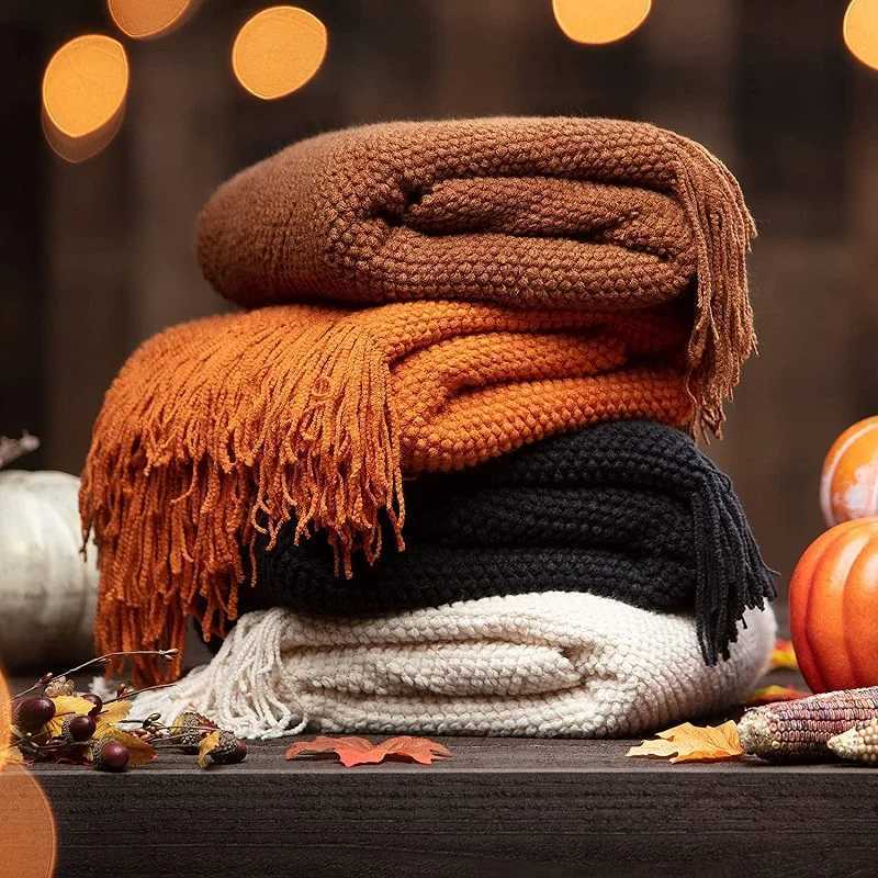 Nordic Christmas Blanket For Bed Sofa Decoration Cover Light Luxury Throw Blanket Bedspread Knitted Shawl Soft Leisure Bed Cover C251111