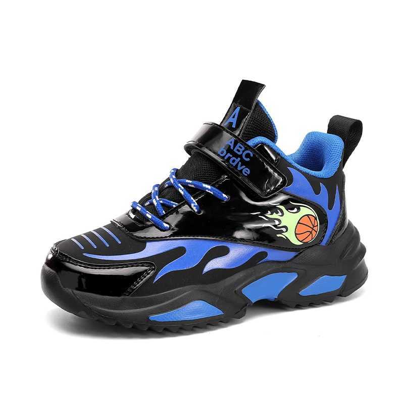 Athletic Outdoor Children Sneaker Boy Basketball Shoes Non-slip Sole Spring Fashion Sports Trainers School Boy Sneaker H241223