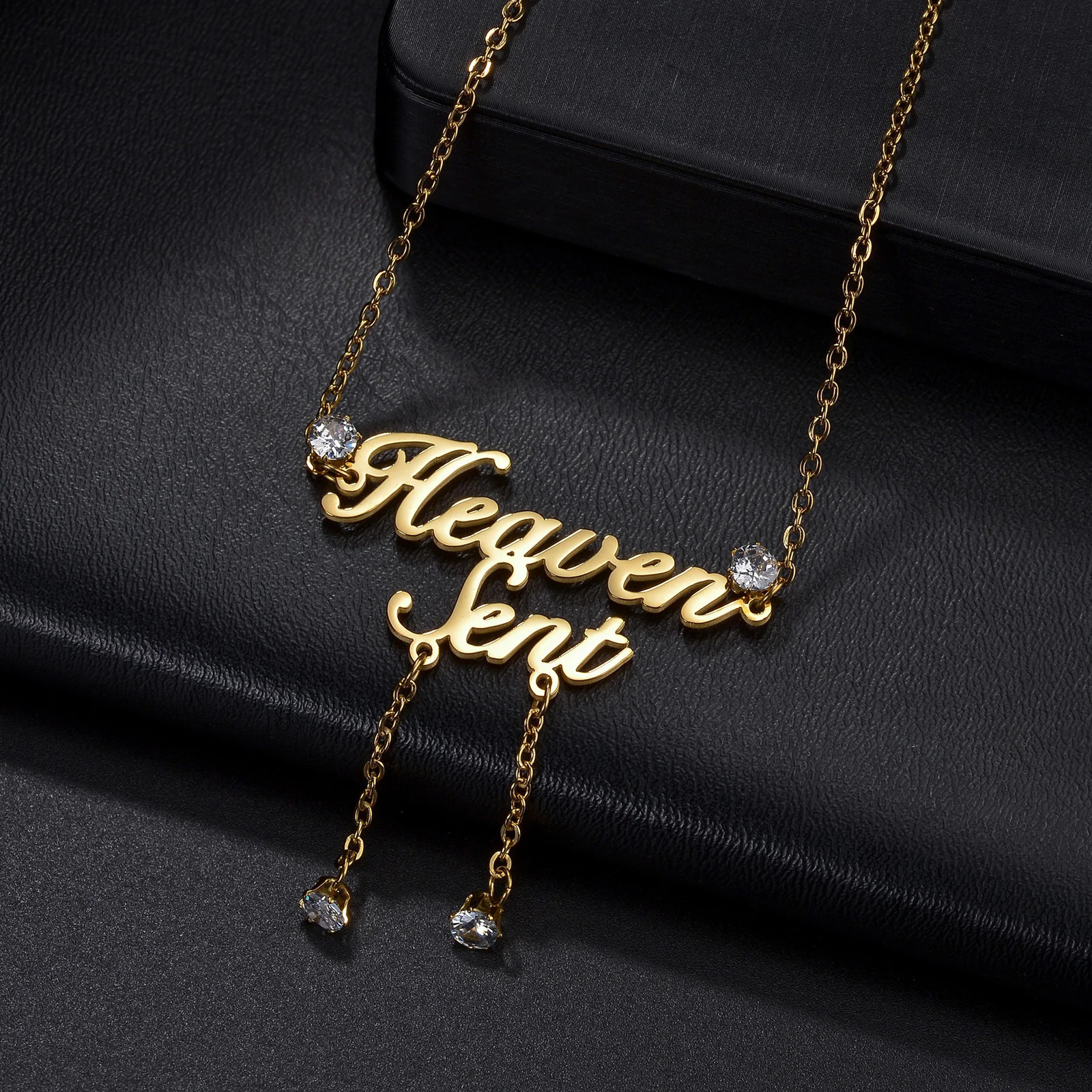 Atoz Personalized Custom Names Zircon 2 Layer Waist Chain for Women Stainless Steel Sexy Body Chain Birthday Jewerly Gift 241225