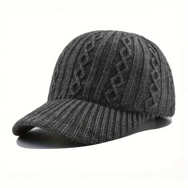 Fashion Knitted Mens and Womens Baseball Hats - Autumn/Winter Fashion Knitted Hats Versions and Warmth W241225