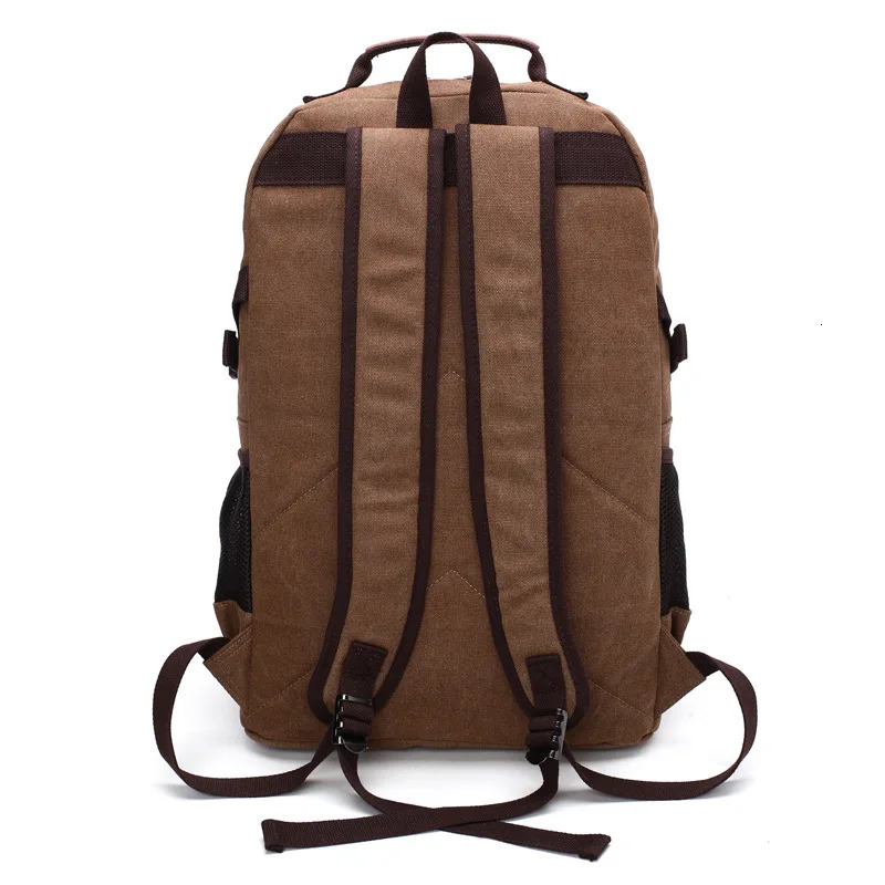 Tilorraine wear-resistant washable canvas men backpack unisex leisure large capacity multi-function shoulder computer bag 241225