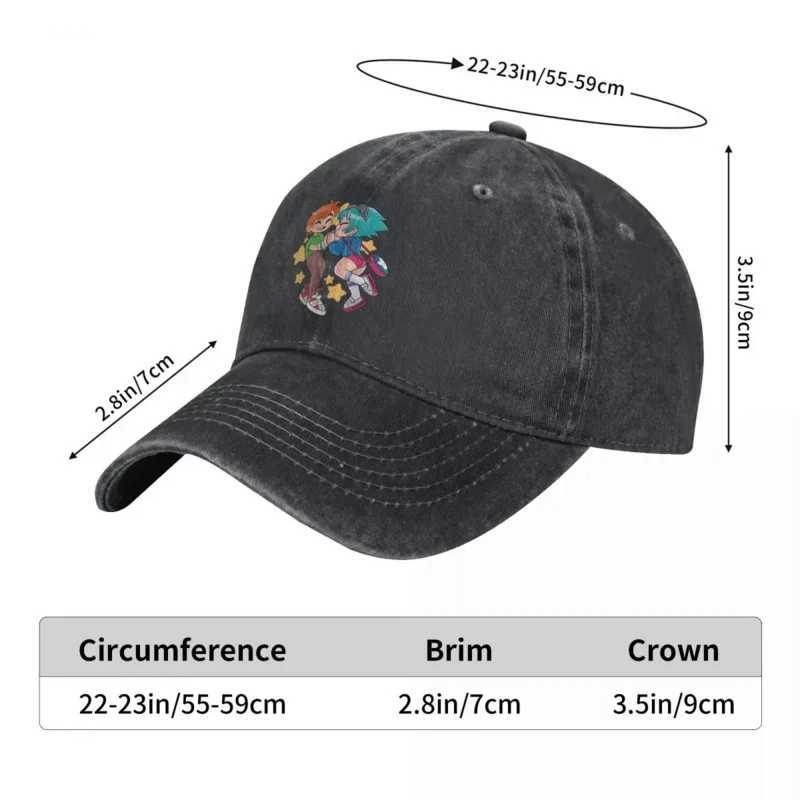 Summer Hat Sun Visor Scott and Ramona Hip Hop Hat Scott Pilgrim Cowboy Hat Peaked Hat W241225
