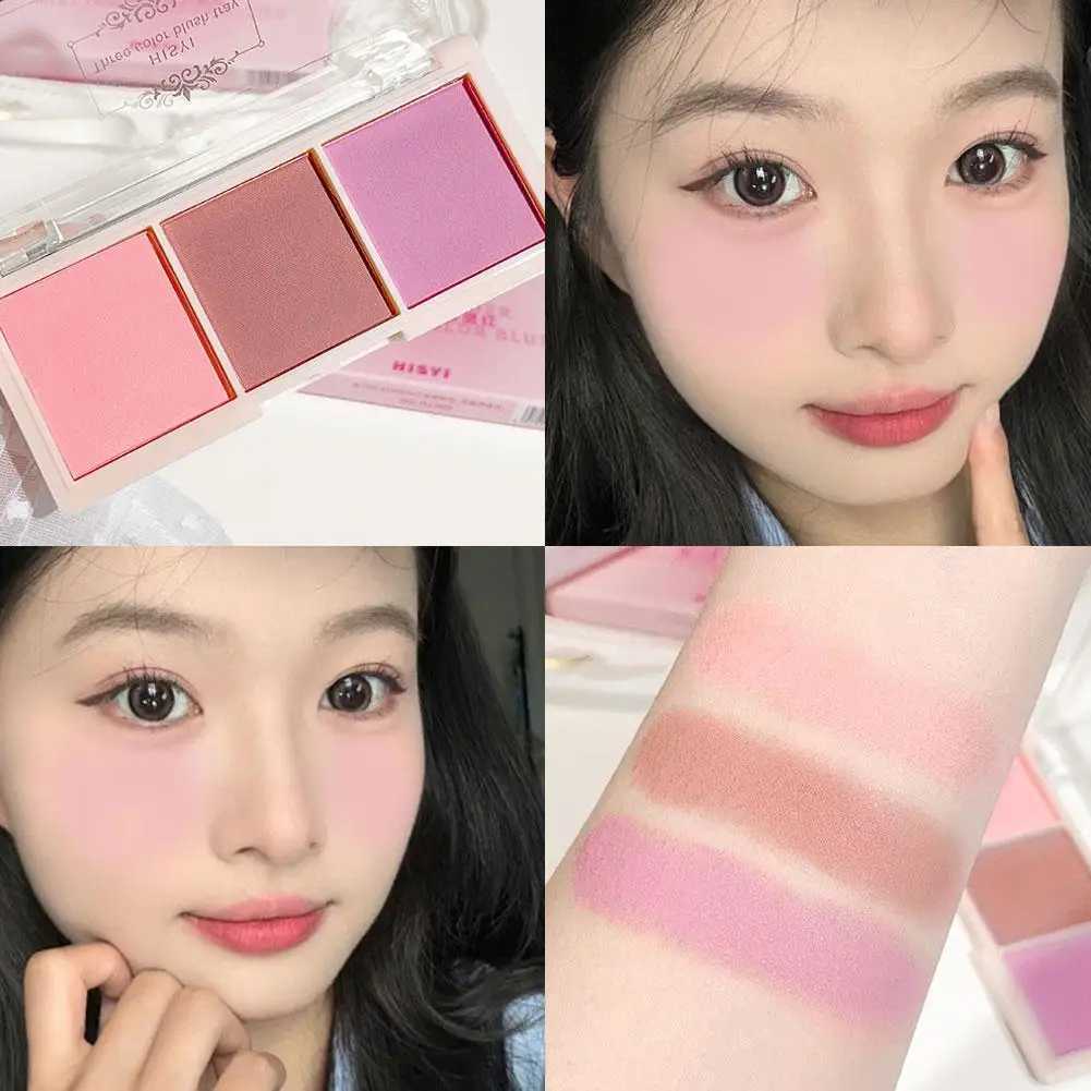 B Palette Natural Color Lasting Peach Cheek TintFace Contouring B Powder Non-Flying Powder Long-Lasting Cosmetic MakeupXJ241225