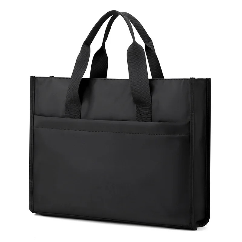 Mens Business Briefcase Leisure Shoulder Handbag Lightweight Nylon Large-capacity Computer File Bag 241225