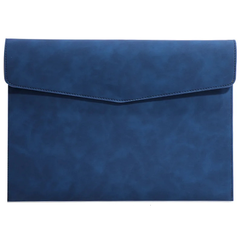 A4 Leather File Folder Package Business Document Organizer Simple Briefcase Data Contract Bill File Bag School Office Supplies 241225