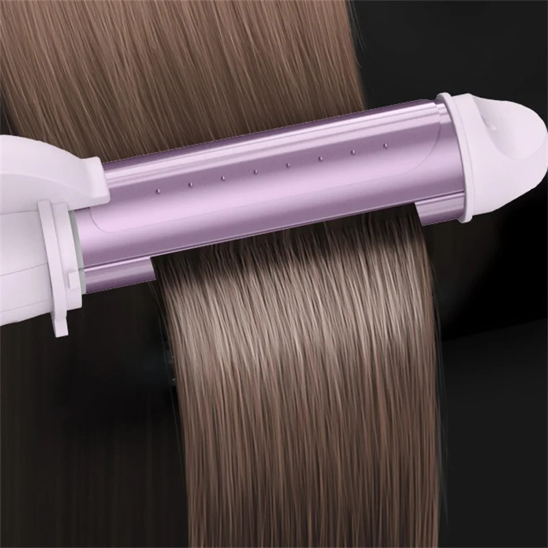 Professional 2 IN 1 Hair Curling Iron Hair Straightener 360° Rotation Anti-scalding Hair Curler Hair Styling Tools 241225