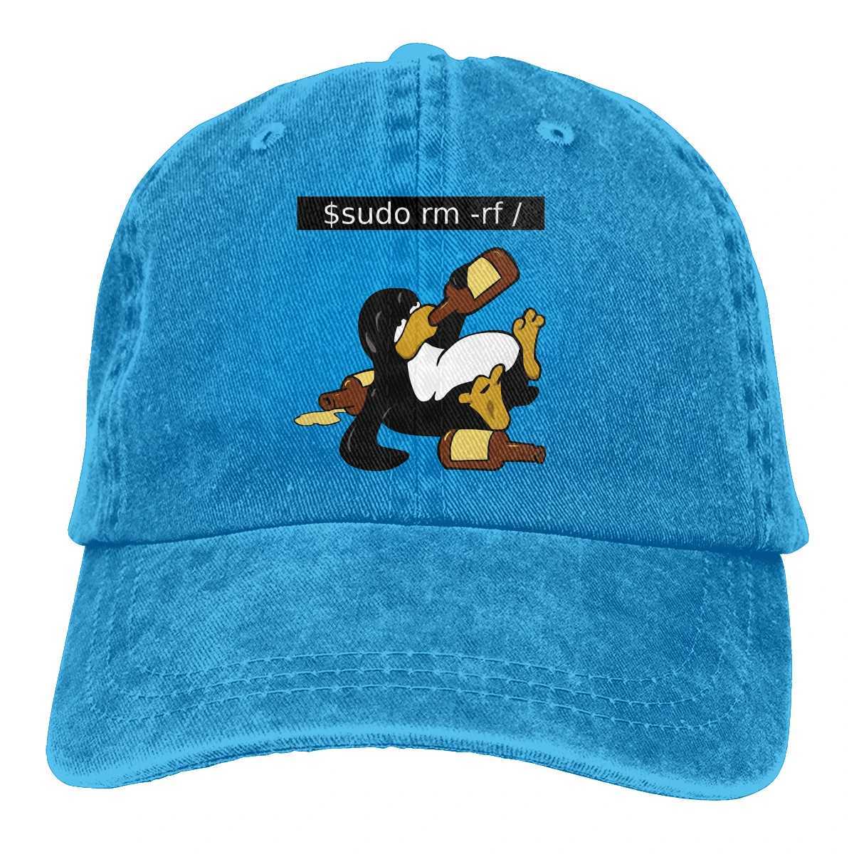 Command Baseball Caps Peaked Cap Linux Operating System Tux Penguin Sun Shade Hats for Men W241225