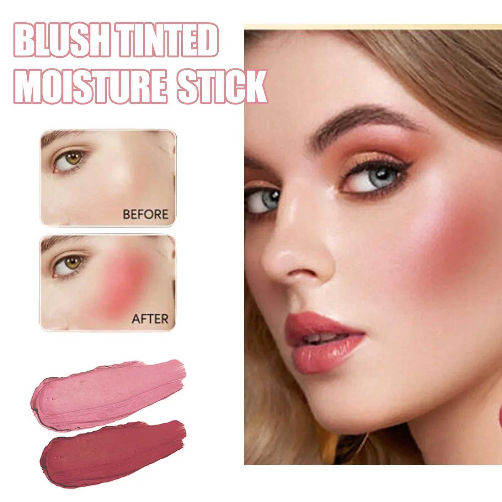 Silky Matte l B Cream Red Pink Natural Hydrating Lip Waterproof Lasting Cheek B Cream Stick Apply B for MakeupXJ241225