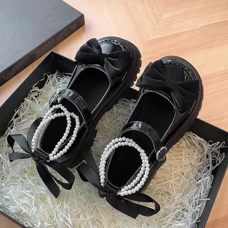 Summer Platform Shoes Size34-42 Lolita Sweet Sandals Women Japanese Bow Cute Chic Mary Jane Shoes Round Toe Shoes 241225