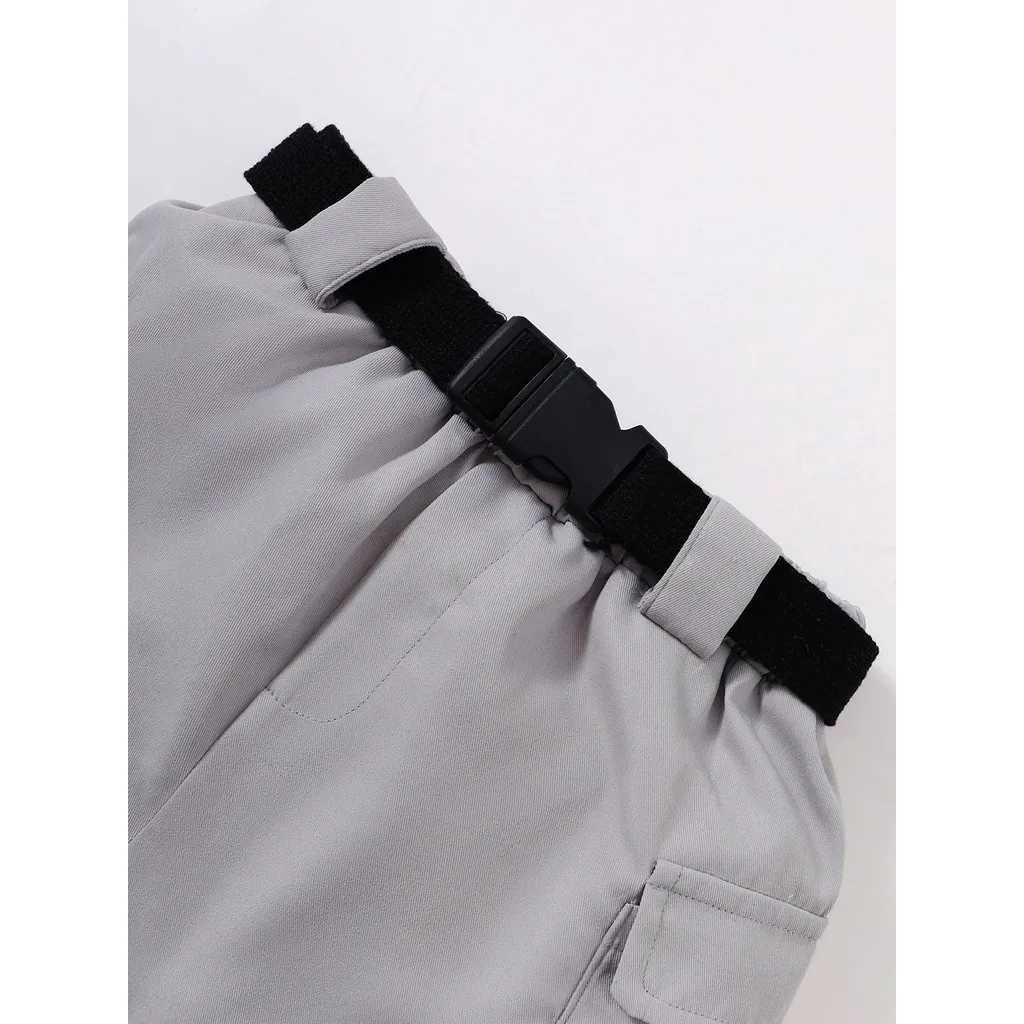 Clothing Sets 2PCS Summer Kids Clothes Girl Hanging Neck Collar Letter Pattern Top+Short Skirt Fashion Korean Style Costume for Girl 4-7 YearsY241225F