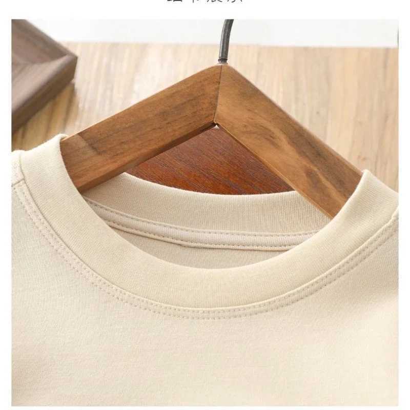 Clothing Sets Childrens Boy Clothes Set Summer Patchwork Letter Tshirts and Shorts Suit Teenage Short Sleeve Top Bottom 2pc Fashion TracksuitY241225YY