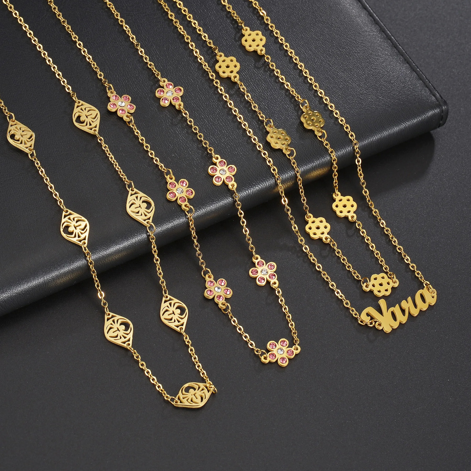 Atoz Personalized Custom Names Zircon 2 Layer Waist Chain for Women Stainless Steel Sexy Body Chain Birthday Jewerly Gift 241225