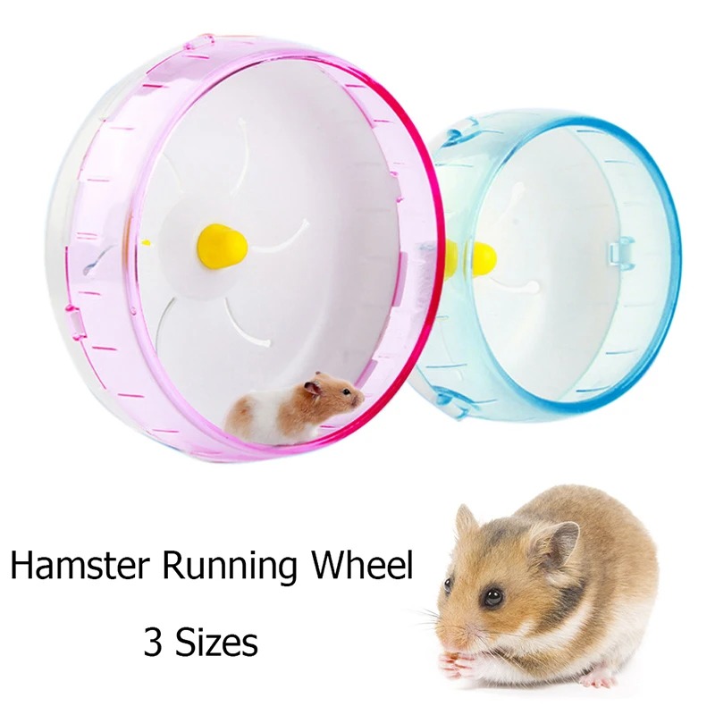 Hamster Running Disc Toy 3 Size Silent Small Pet Rotatory Jogging Wheel Small Pets Sports Wheel Toys Hamster Cage Accessories