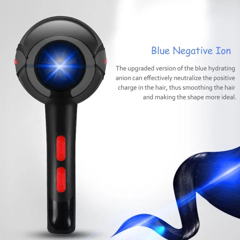 Professional Ionic Hair Dryer Straightener Pro Blu-ray /Cold Strong Power 110v-210v Electric Hairdressing Equipment 241225