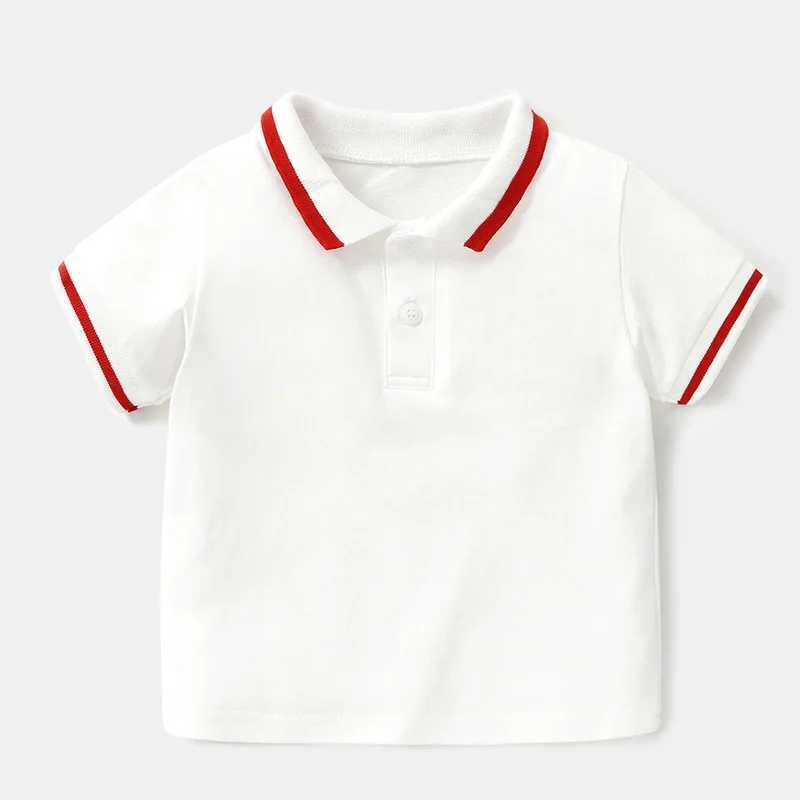 Baby Polo Shirts Cotton Summer Toddler Tshirt 1-4y Quali Children Tops Tee Kids ClothesXJ241225