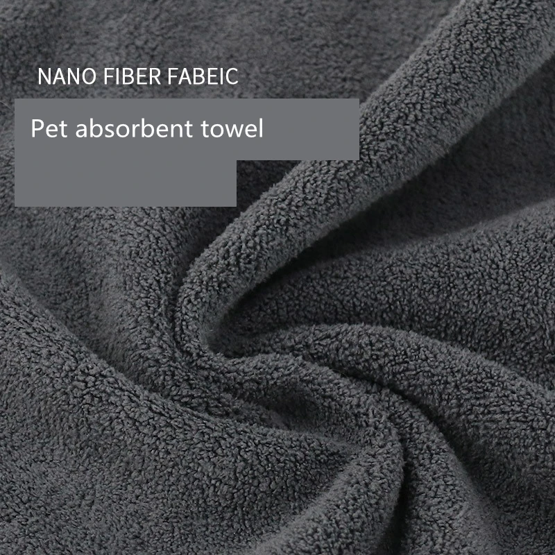 New Absorbent Towels for Dogs Cats Fashion Bath Towel Nano Fiber Quick-drying Bath Towel Car Wiping Cloth Pet Supplies