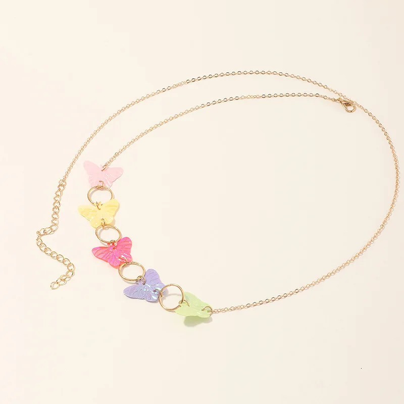 Sexy Body Creative Butterfly Waist Chain Jewelry Waist Chain for Women Beach Charm Bikini Belly Chain Butterfly Waist Chain Belt 241225