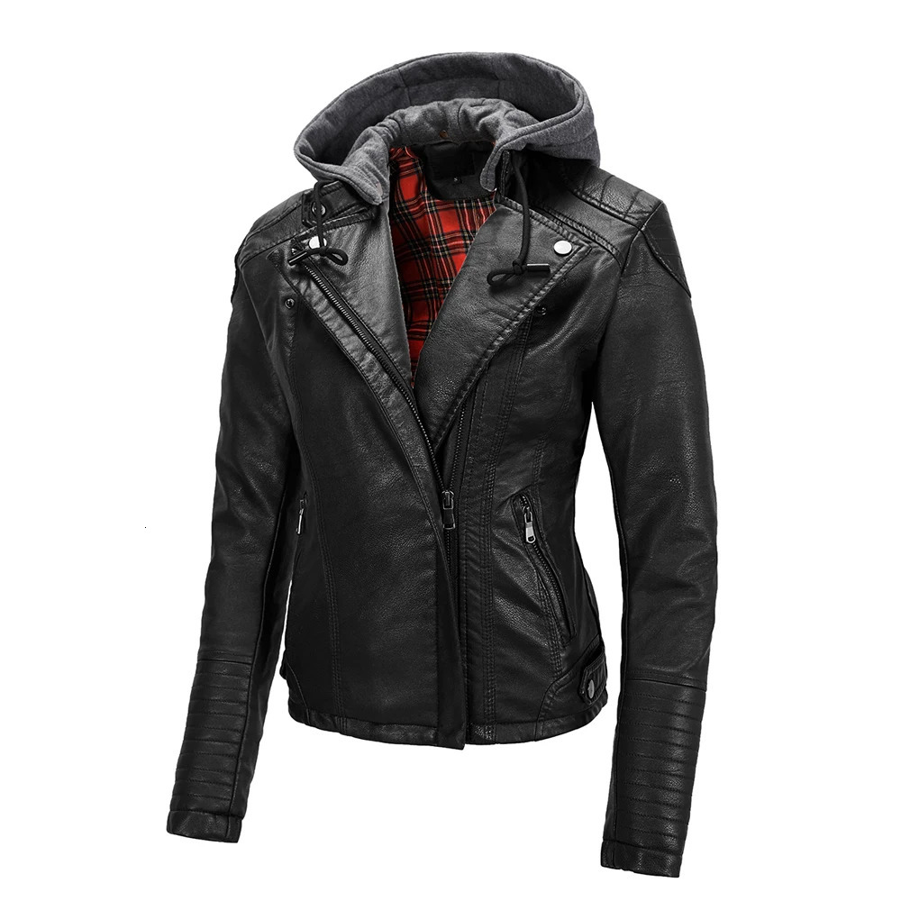 Womens 2024 Vintage Leather Bomber Jacket Coat Top Street Casual Style Moto Biker 241225