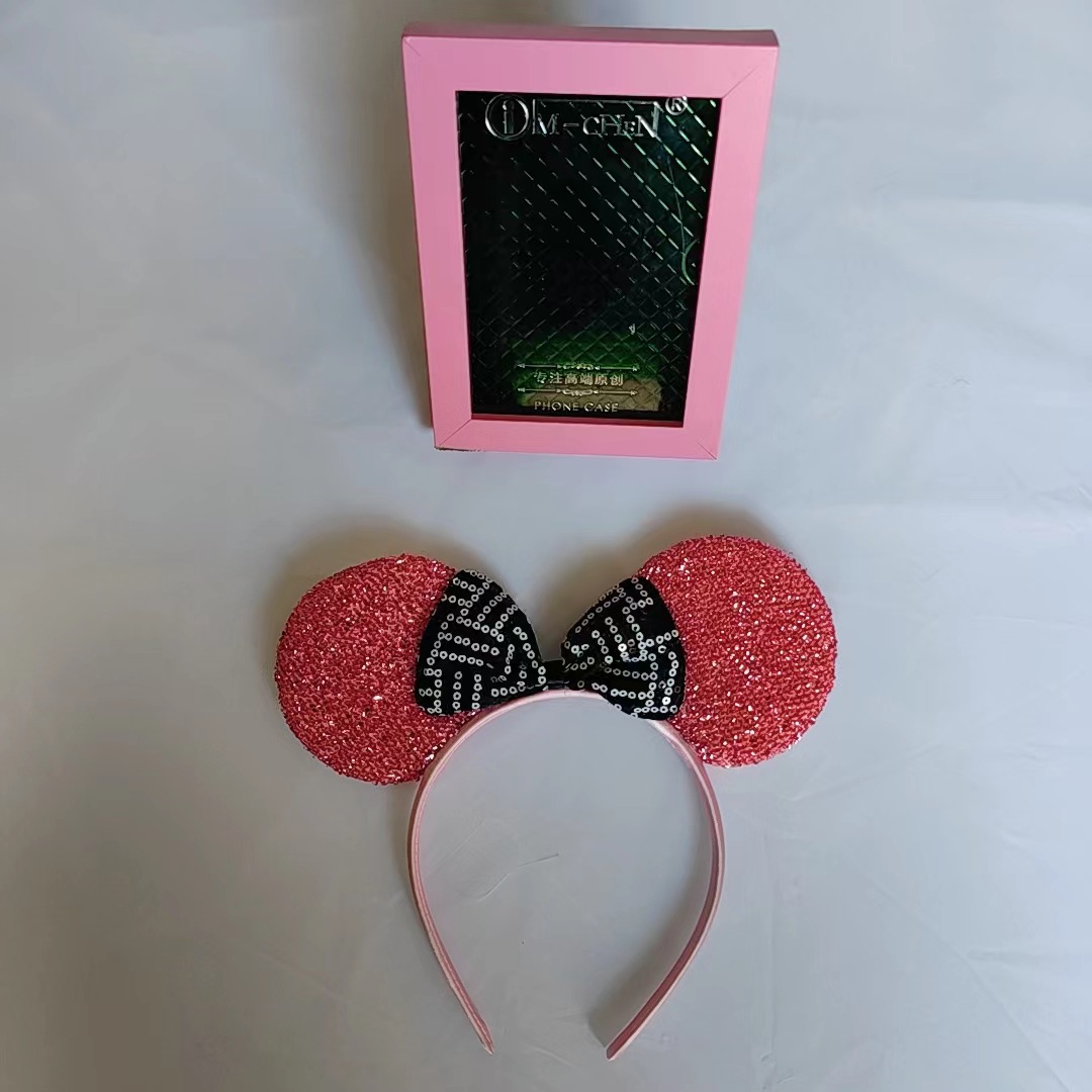 Hairband Cartoon Mouse Ears Bow Children's Performance Party Headwear