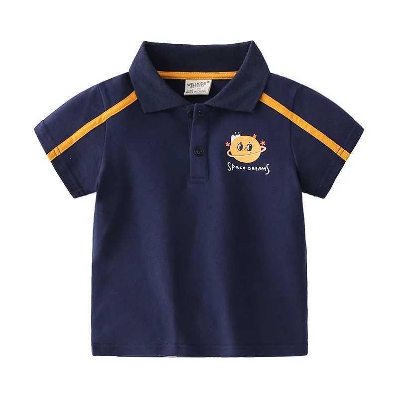 Boys Polo Shirt Short Sleeve Summer Children Tops Wear Kids Tees Soft Boys Shirts CostumesXJ241225