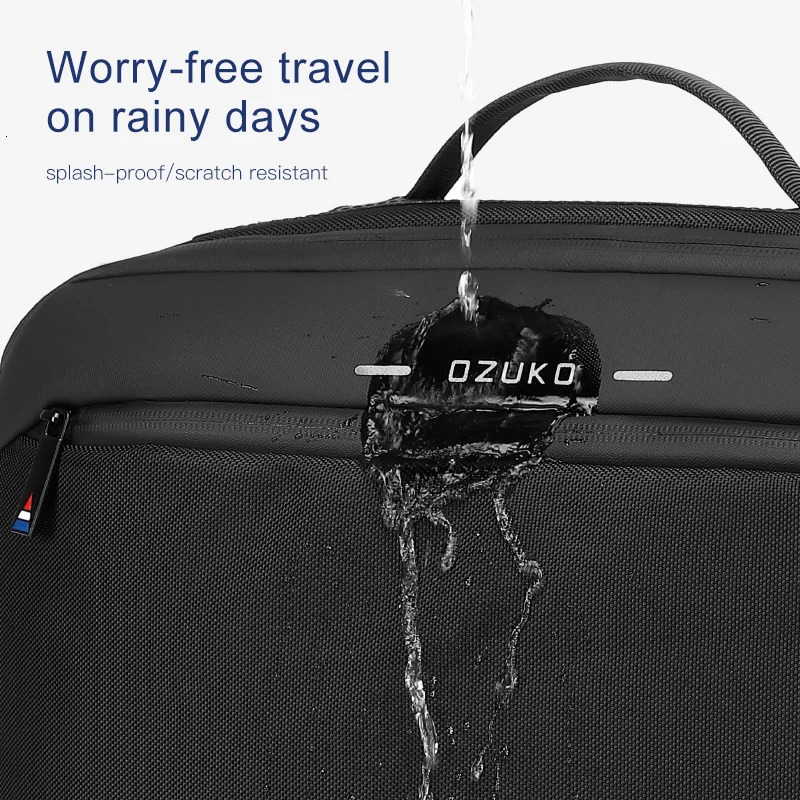 OZUKO Ipad bag Mens Shoulder Bag Waterproof Oxford Male Travel Bags Casual 13 14 15.6 inch Notebook Laptop Bag Case Handbag 241225