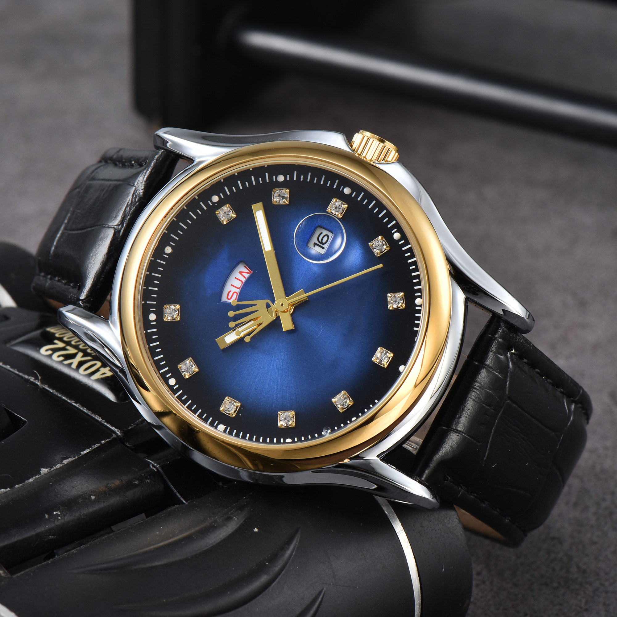 High quality mens women Cellini watches quartz movement watch dial work wristwatch leather strap stainless steel case waterproof clock montre de luxe #538