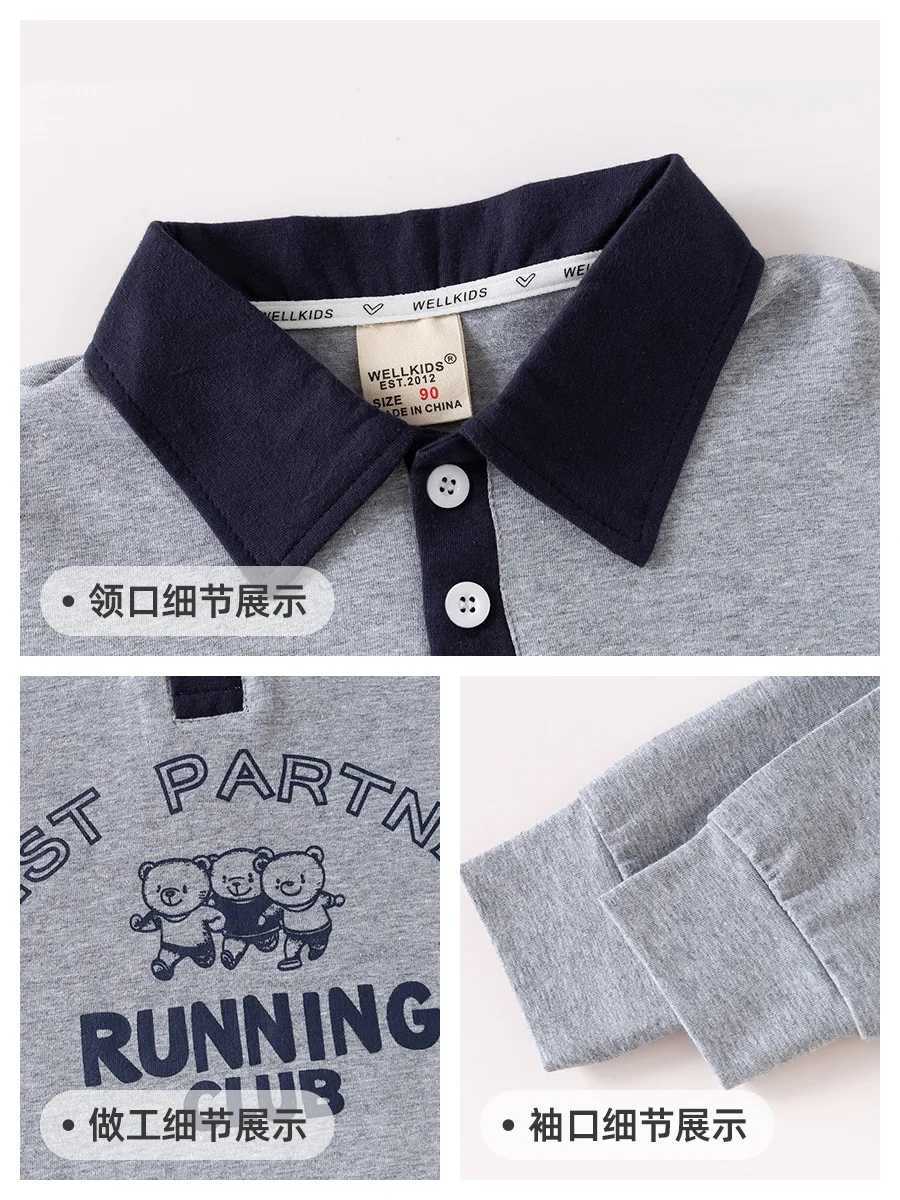 Children Autumn Clothing Boy Polo Shirt Kids Top Wear Boys Clothes Child CostumesXJ241225