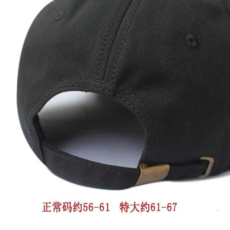 2020 High Quality Cotton Soft Sun Hat Big Bone Man Shoulder Leather Hat Mens Plus Size Baseball Hat 56-61cm 62-68cm W241225