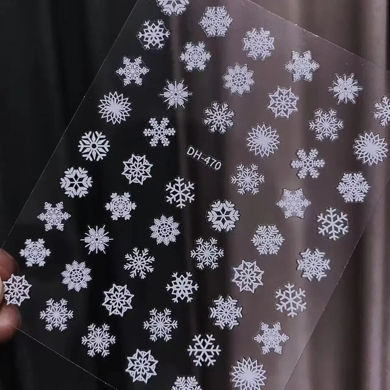 15pcs 3D Snowflake Nail Art Decals White Christmas ns Self Adhesive Stickers Year Winter Gel Foils Sliders Decorations 241225