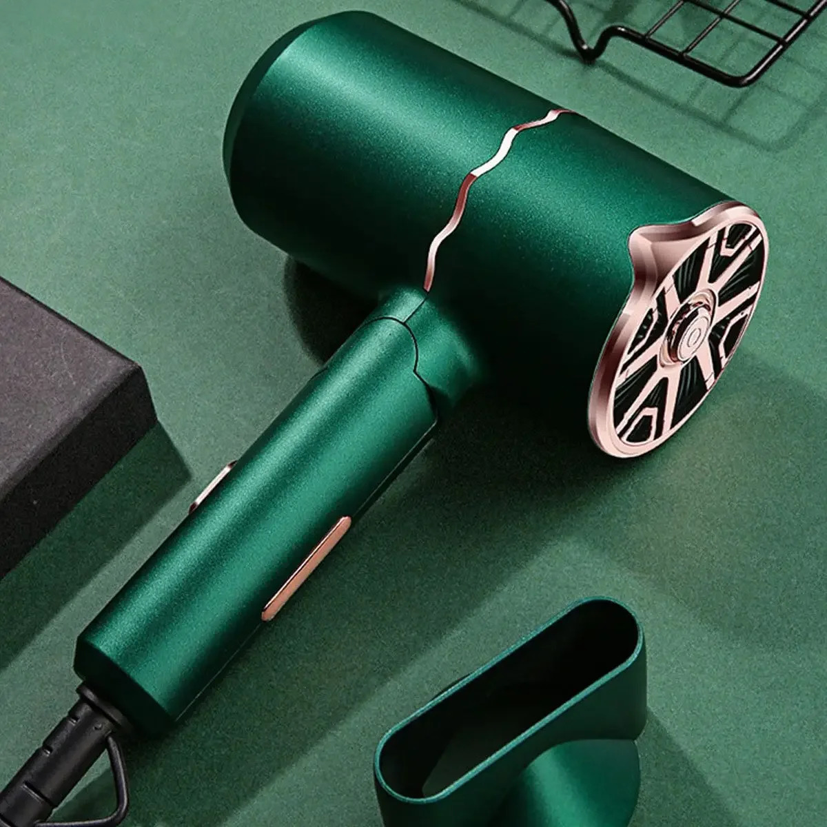220V 1000W Professional Hair Dryer With Moisturizing Negative Ion Blue light Blower Cold Wind Powerful Electric Hair Dryer 241225