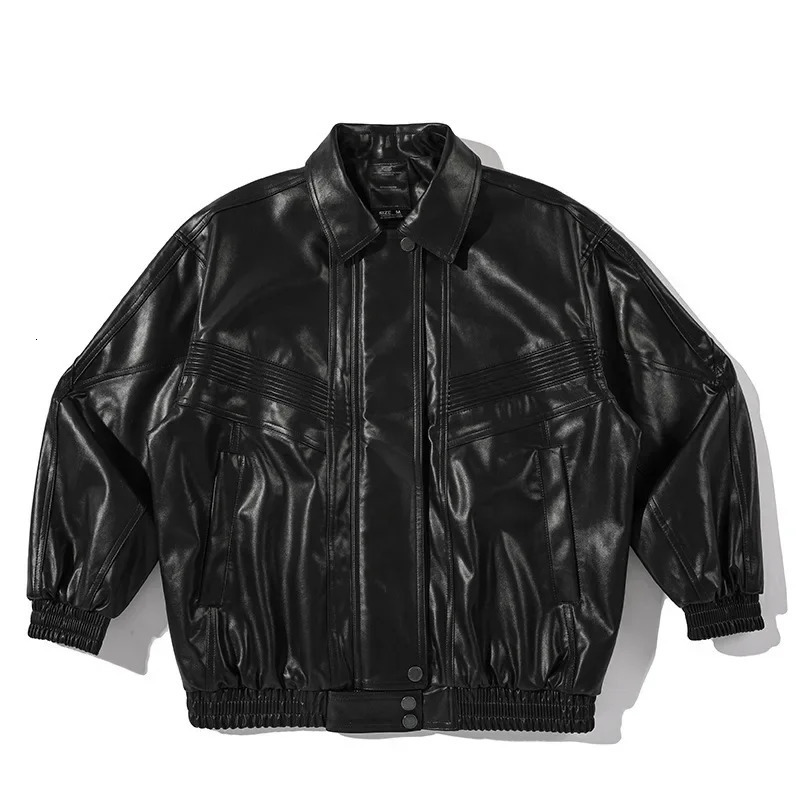 Vintage Baseball Cap American Style Loose Fitting Aviation Pilot Jacket For Men AutumnWinter Casual Streetwear Racing Uniform 241225
