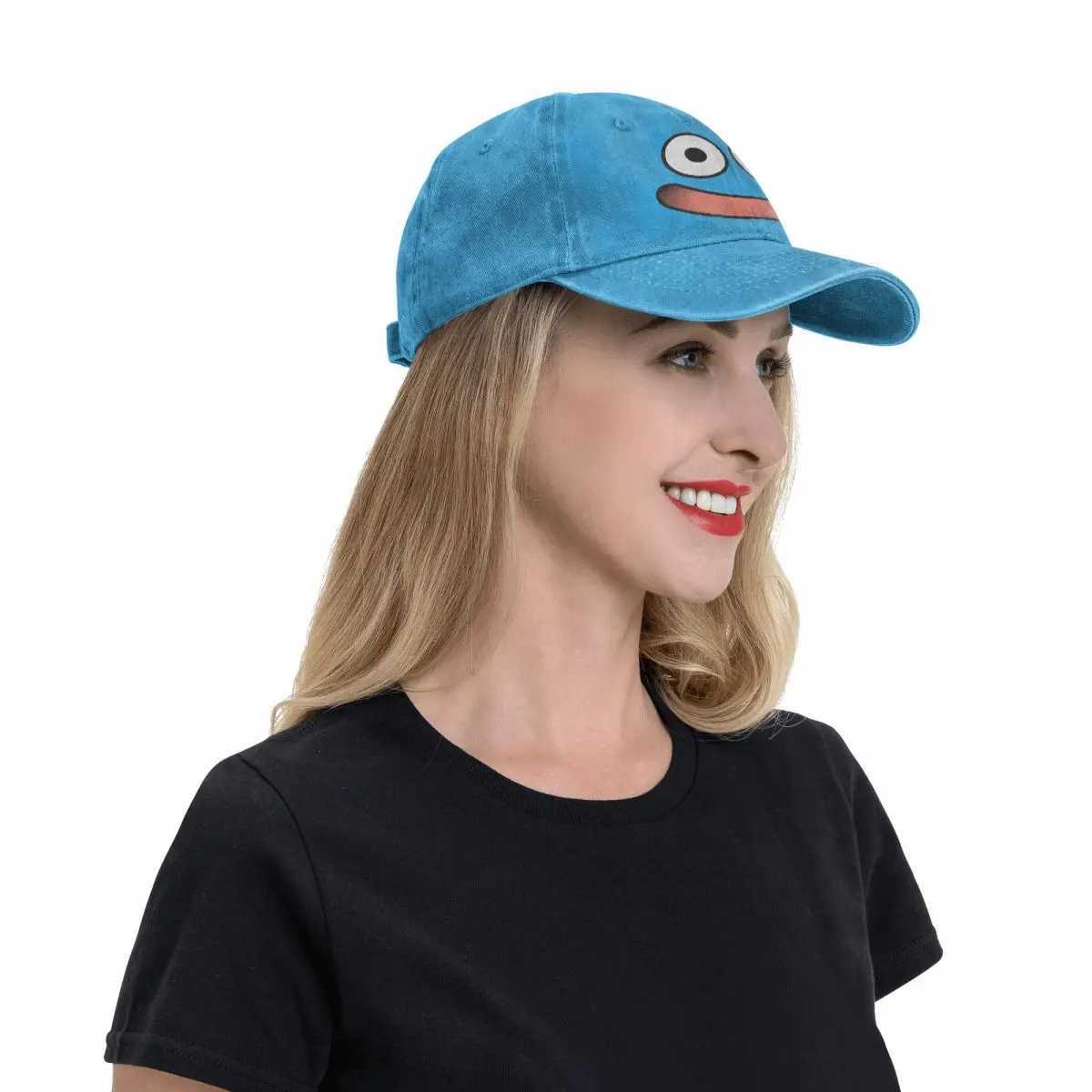 Summer Cap Sun Visor Slime Face Hip Hop Caps Dragon Quest Dragonlord Game Cowboy Hat Peaked Hats W241225