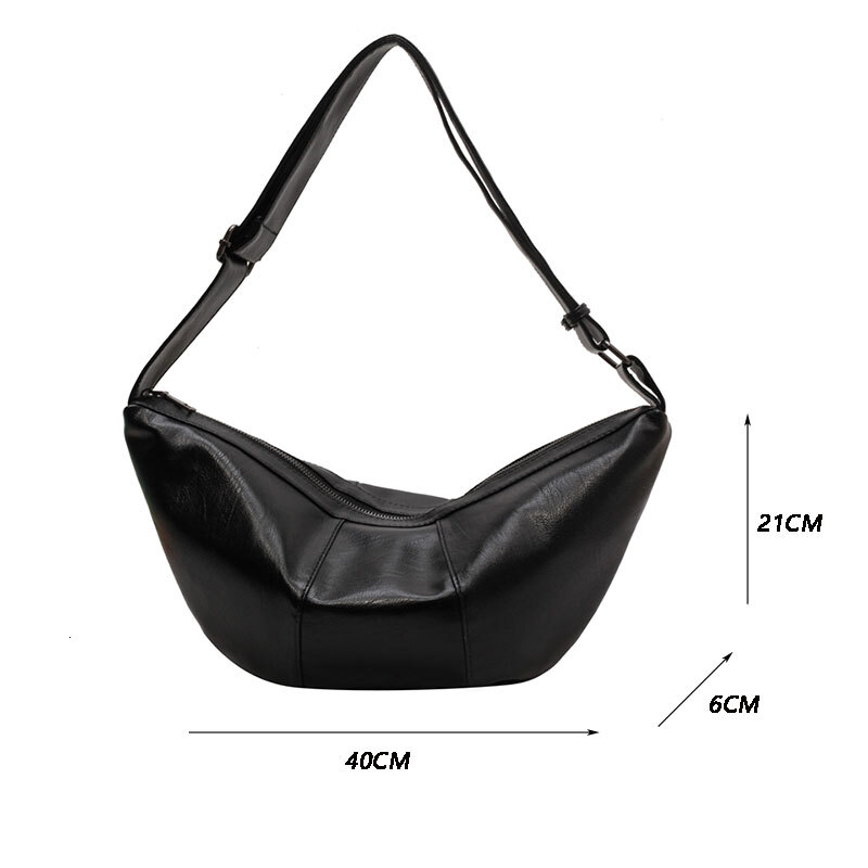 Casual Women Shoulder PU Leather Hobo Bag Female Large Capacity Messenger Bags Crossbody Handbag Bolsos Feminina