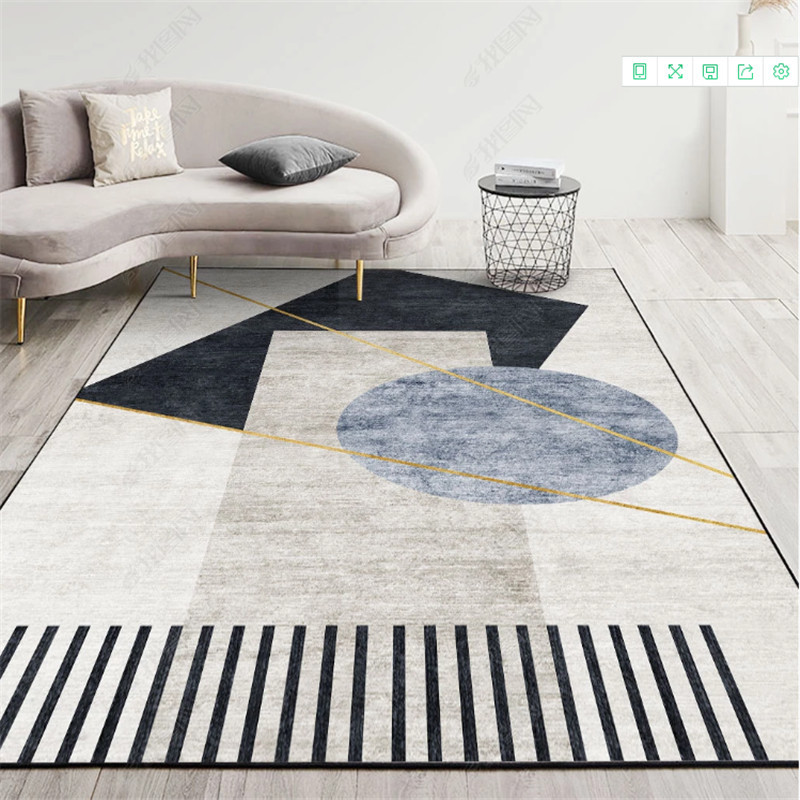 5127-Cozy Living Room Carpet Floor Mat Sofa Tea Table Bedroom Bedside Non-Slip Blanket