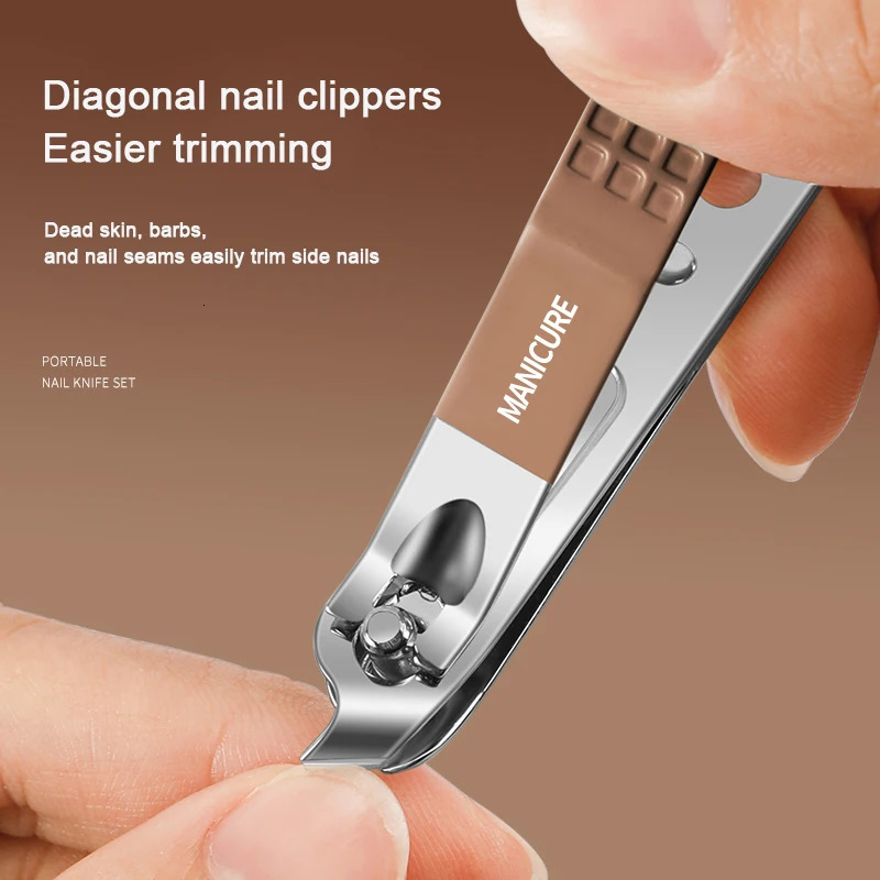 5/6 pcs Nail Clipper Set HighGrade Household Nail Clippers Men Women Universal Pedicure Tools Simple Portable EDC Nail Tools 241225