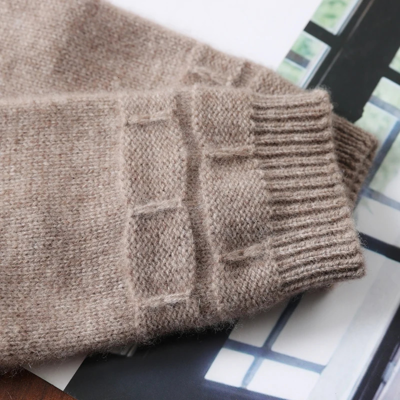 Women 10% Cashmere Gloves Cable Knit Touchscreen Finger Hole Winter Autumn Warm Wrist Length Classic Gloves Female Mitten 241225