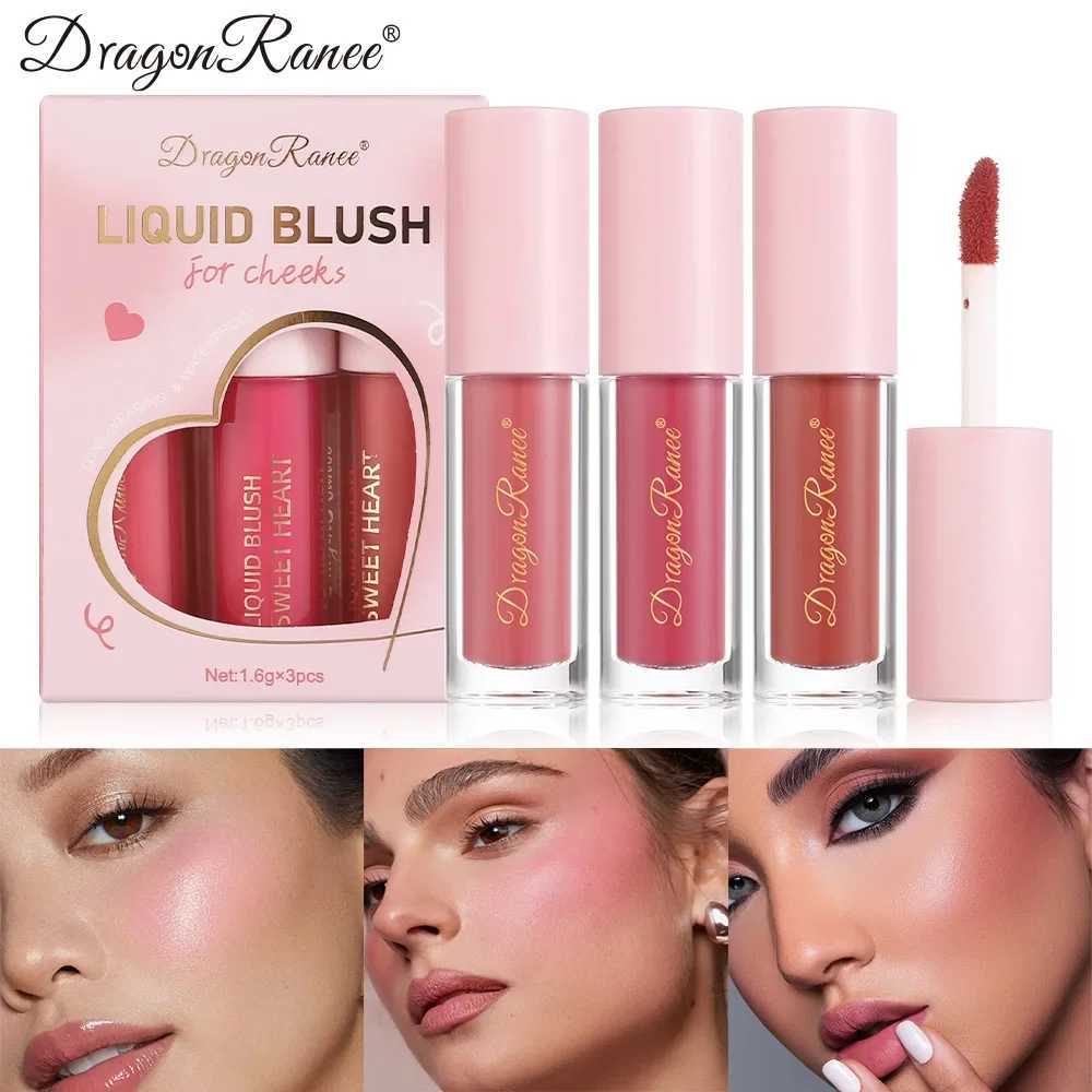 1/3Pc Mini Matte Liquid B 8Color Velvet Ber Orange Peach Face Rouge Lasting Beauty Natural Cheek Tint Cream B MakeupXJ241225