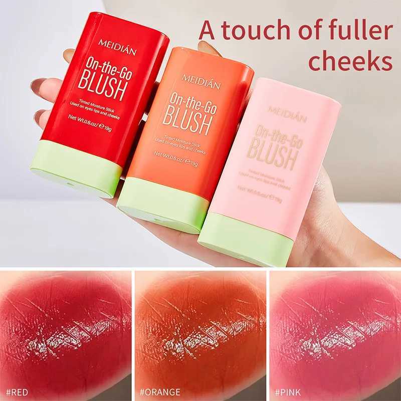 3 Colors Cheek Moistured B Stick Silky Brighten B Cream Ber Cosmetics Tubes Matte Makeup Lip Cheek Dual-use BerXJ241225