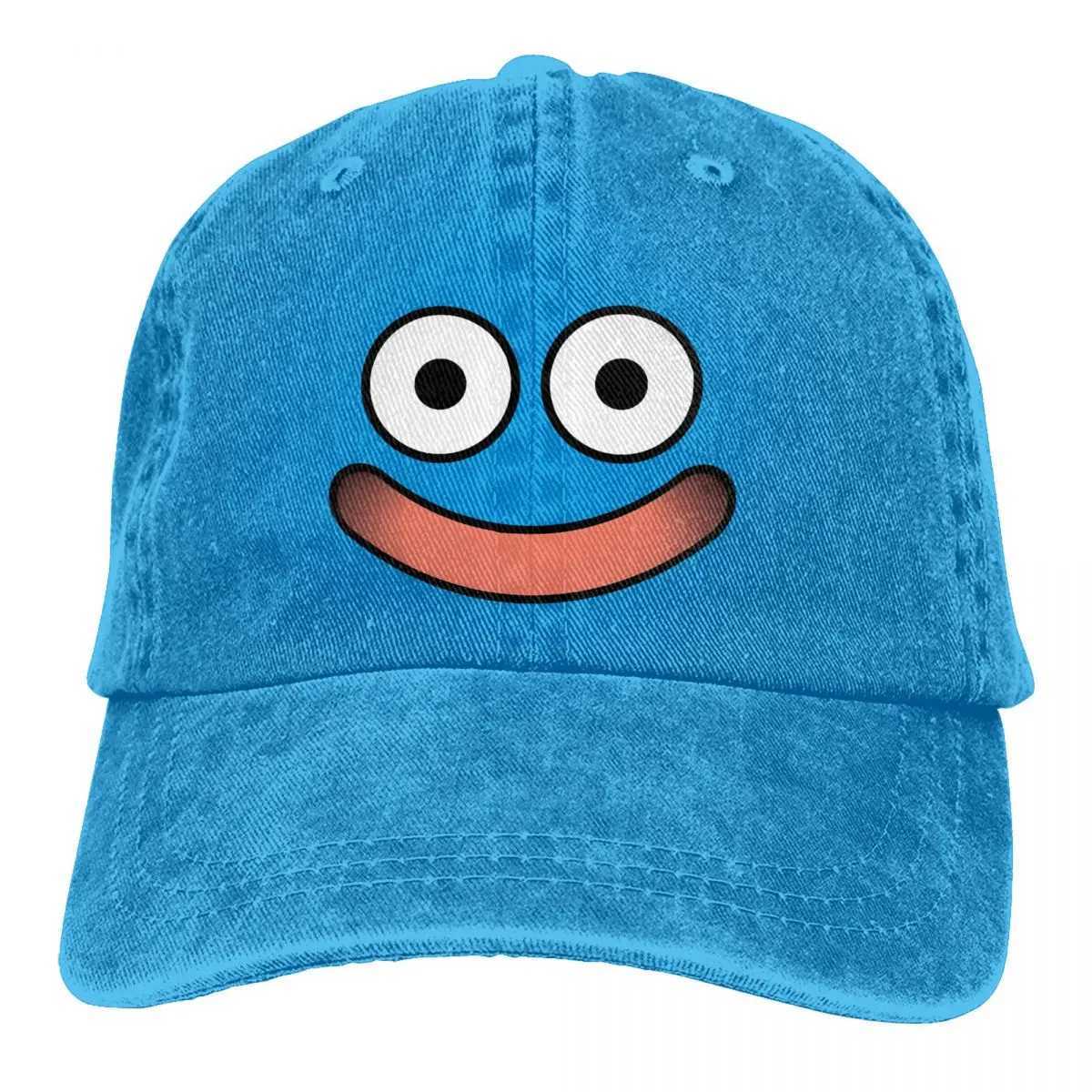 Summer Cap Sun Visor Slime Face Hip Hop Caps Dragon Quest Dragonlord Game Cowboy Hat Peaked Hats W241225