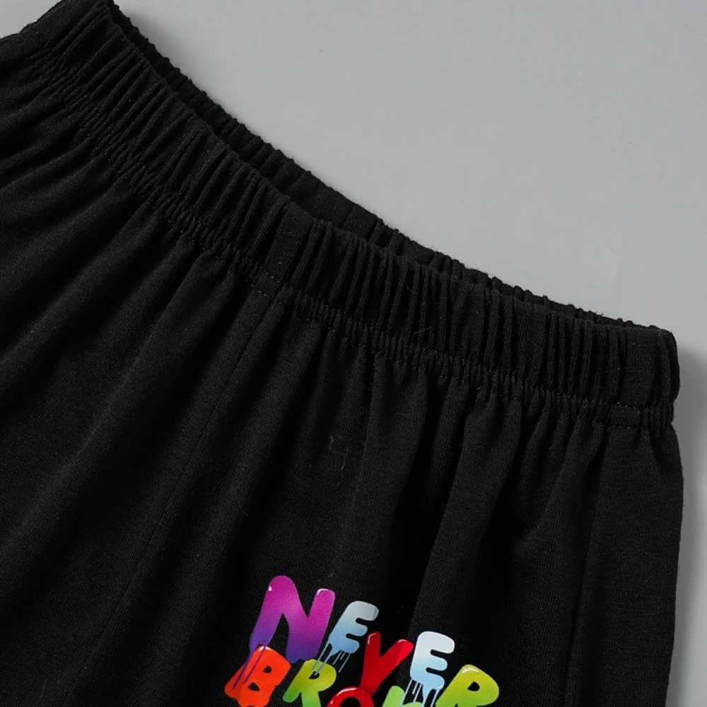 Clothing Sets Summer Baby Girls Clothes Set Fashion Letter Printed Short Sleeve T-shirts and Shorts 2pc Children Boy Top Bottom Hip Hop OutfitY2412257